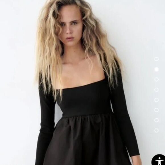 BLOGGER FAVORITE Zara black party dress NWT - small/med - Picture 4 of 11